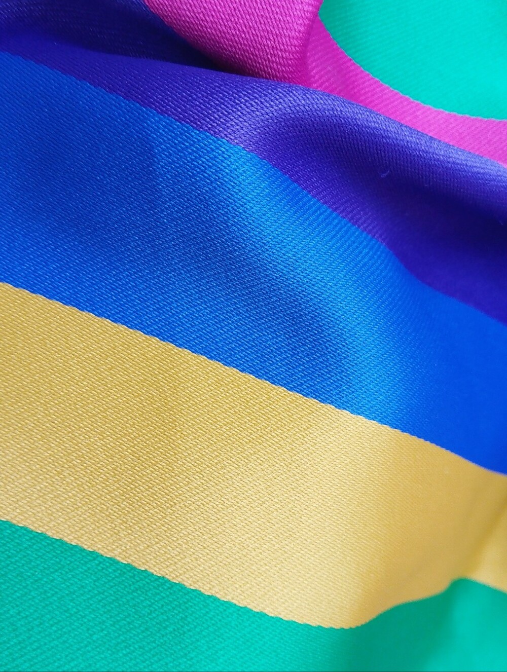 Vintage 1980s Striped Colorful halter Mini Party Dress - Picture 9 of 11